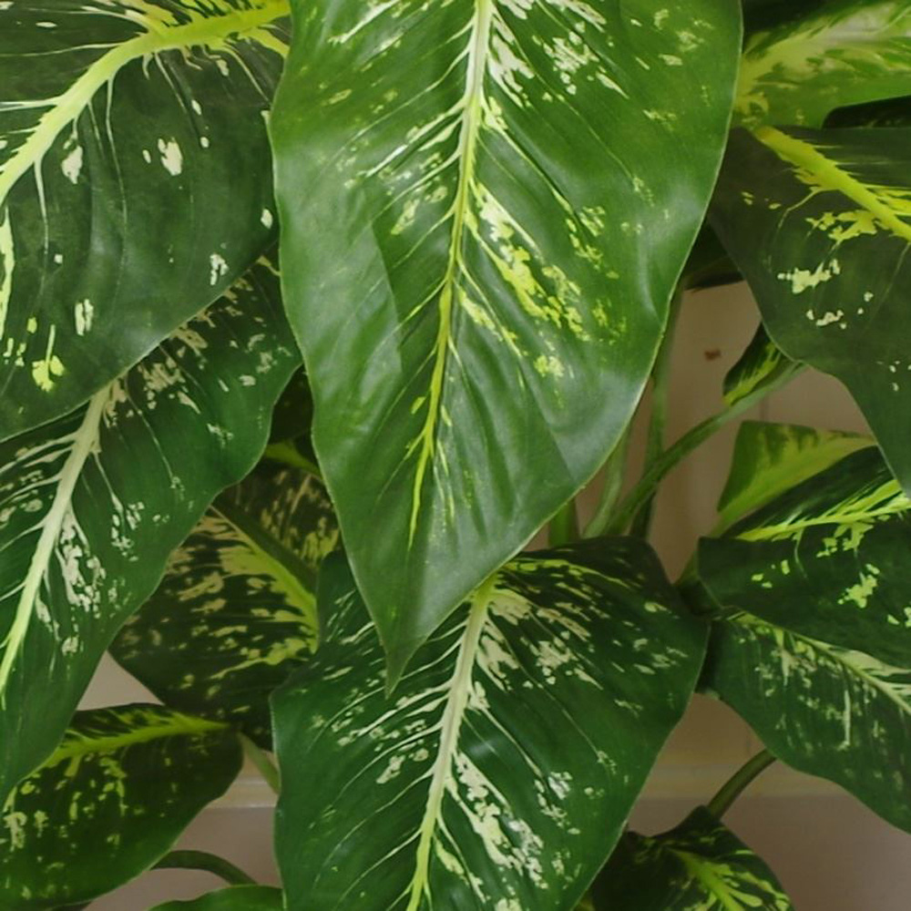 Leaf Fox Aglaonema Artificial Tree in Silver Metal Planter 3.2ft Image 3