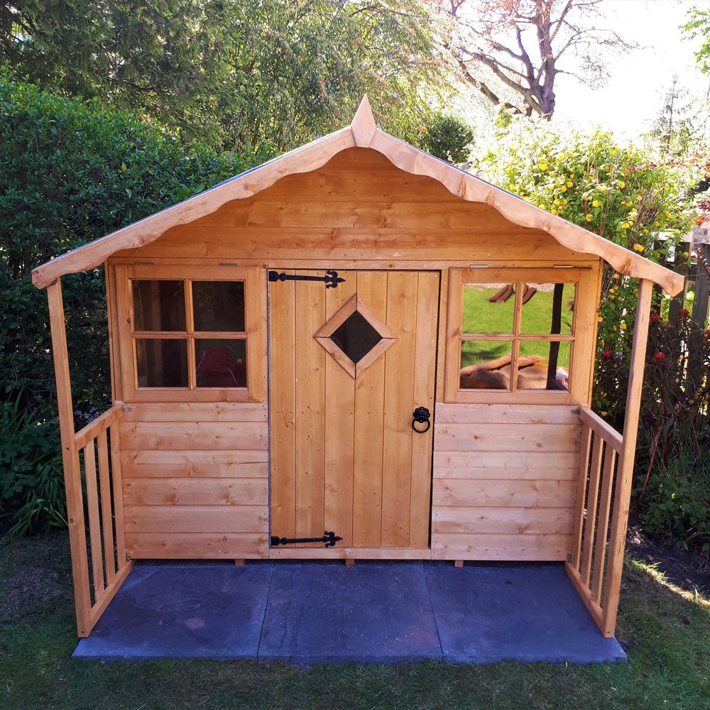 Shire Single Door Cubby Playhouse Shed with Windows Image 7