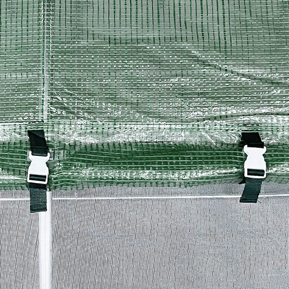 Outsunny Green Steel 10 x 13ft Walk In Polytunnel Greenhouse Image 4