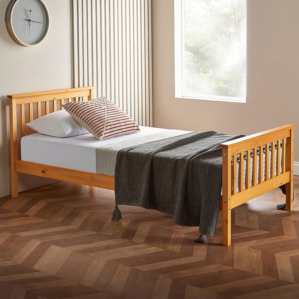 Home Treats Single Wooden Bed Frame Image 1