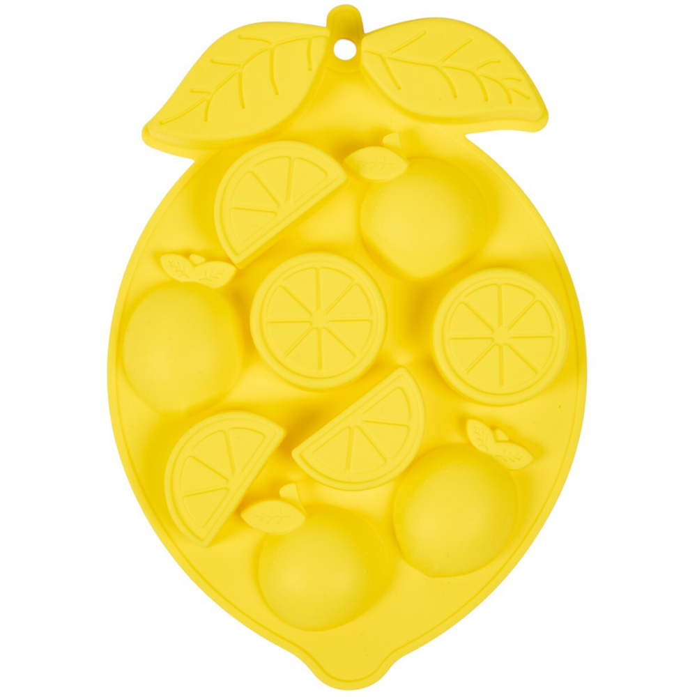 La Bella Vita Lemon Shaped Ice Cube Mould Yellow Image 4
