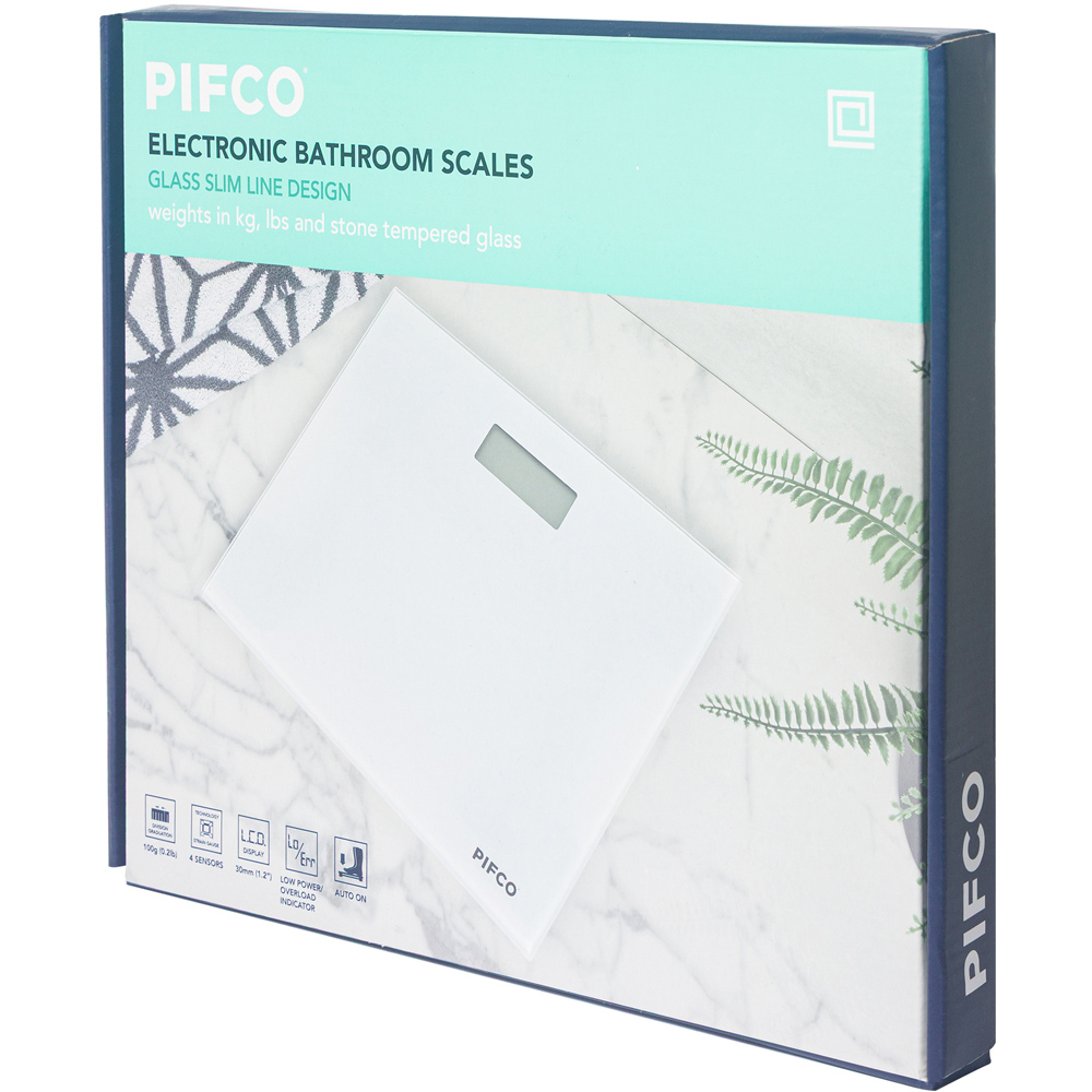 Pifco White Electronic Bathroom Scale Image 5