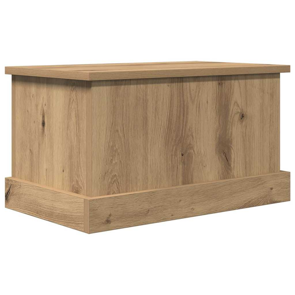 vidaXL Artisan Oak Storage Box with Lift Top Lid Image 2