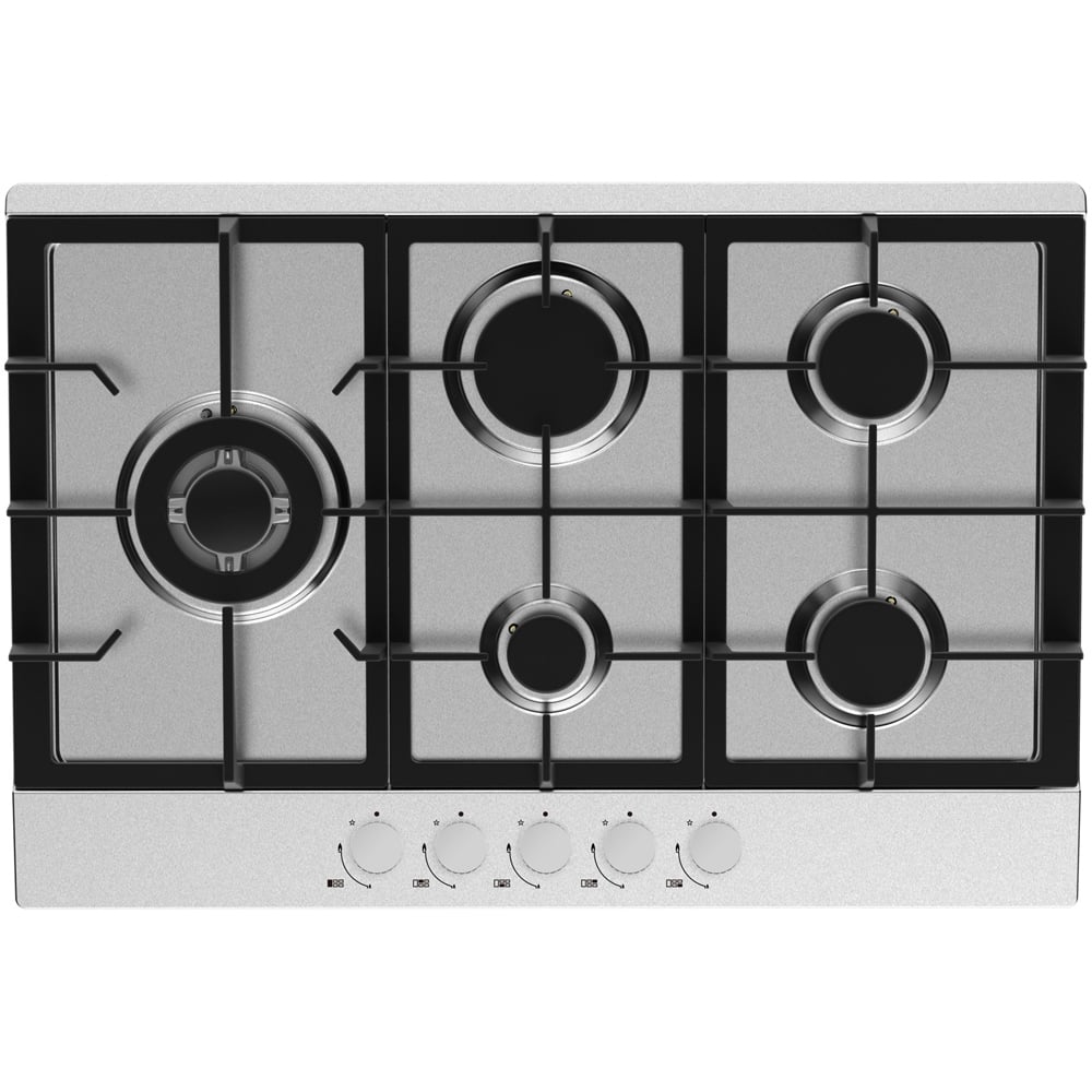Statesman 75cm 5 Zone Stainless Steel Gas Hob Image 1