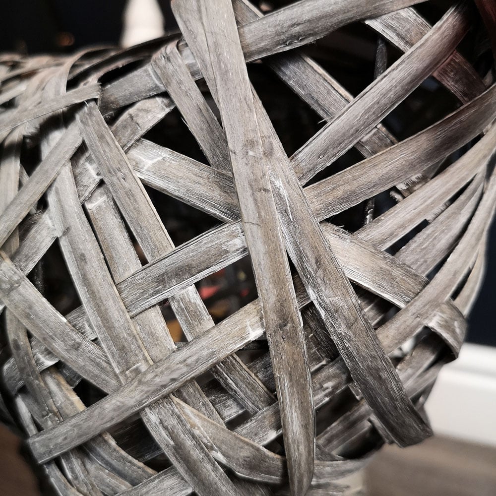 Samuel Alexander Rattan Woven Dancer Reindeer Christmas Decoration Image 4