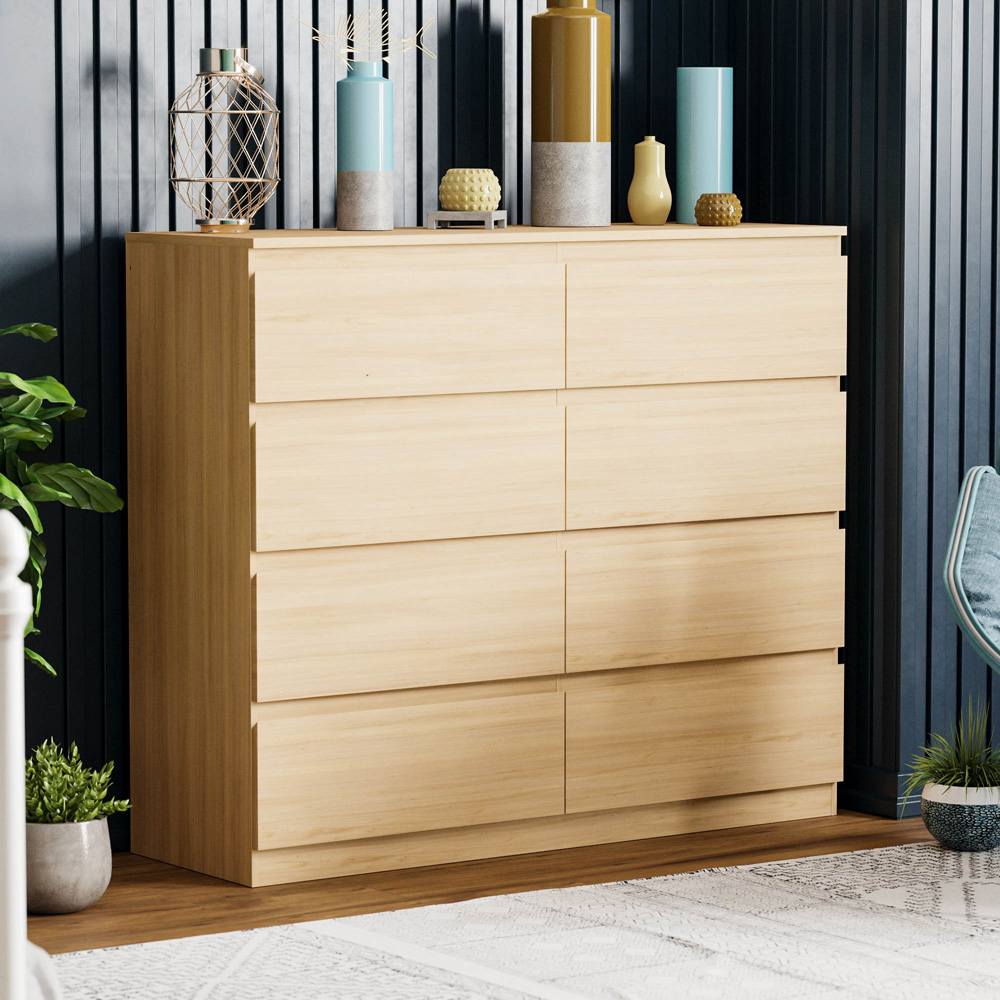 8 drawer pine discount chest of drawers