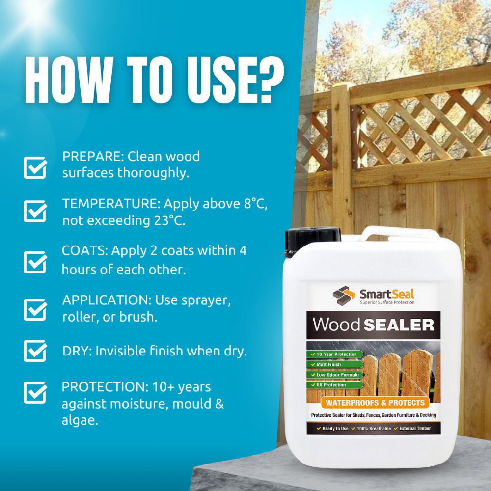 SmartSeal Wood Sealer 5L 3 Pack Image 4