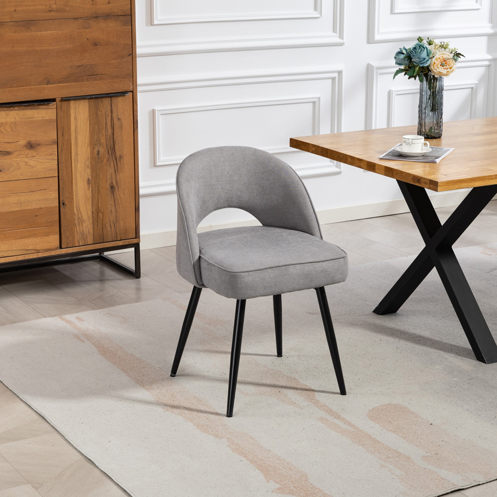 Artemis Home Ashley Set of 2 Grey Dining Chairs Image 7