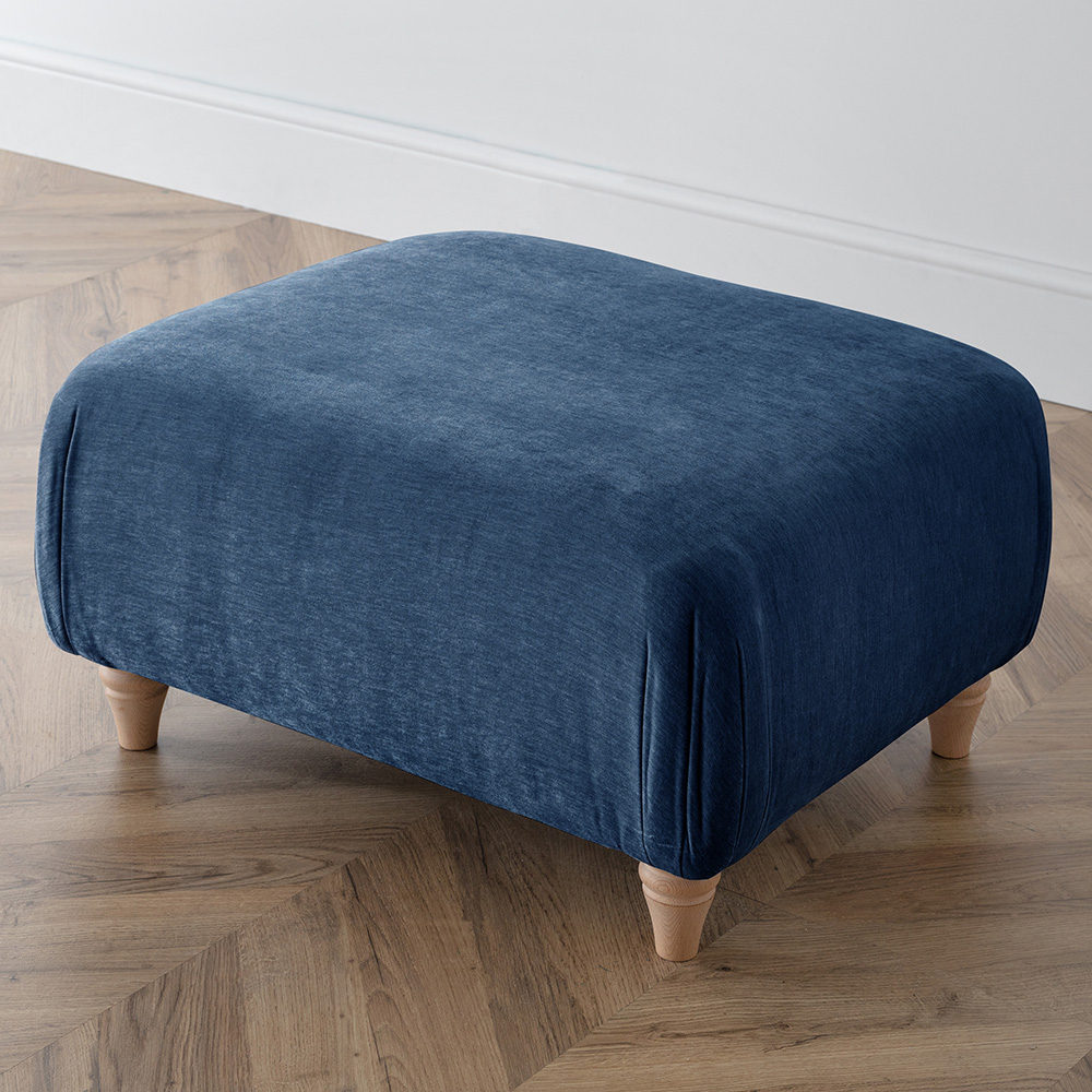 The Vienna Victoria Navy Footstool Image 1