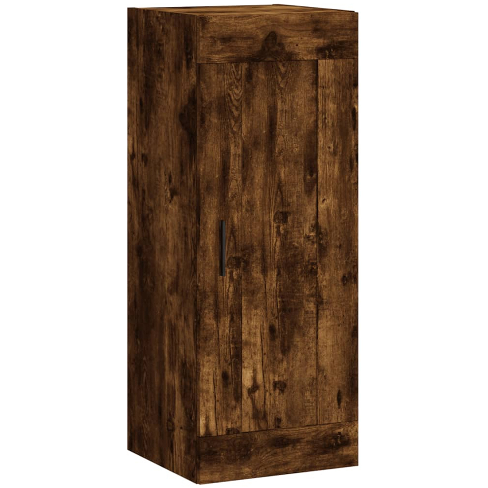 vidaXL Single Door Smoked Oak Wall Mounted Cabinet Image 2