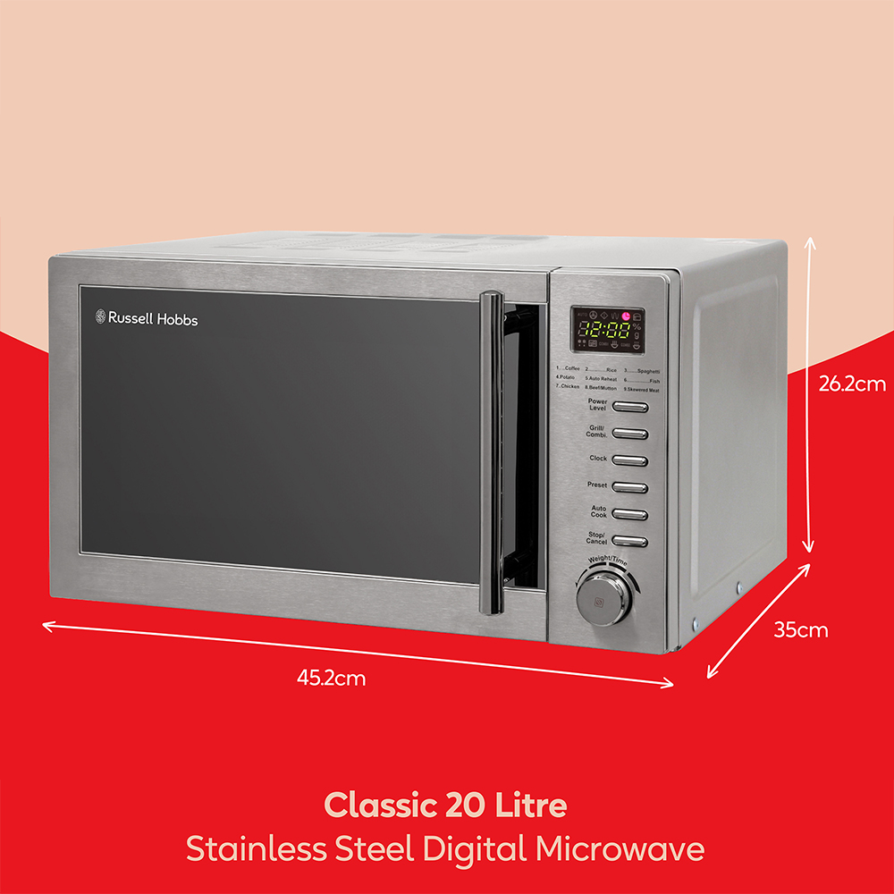 Russell Hobbs RHM2031 Digital 20L Microwave Image 9