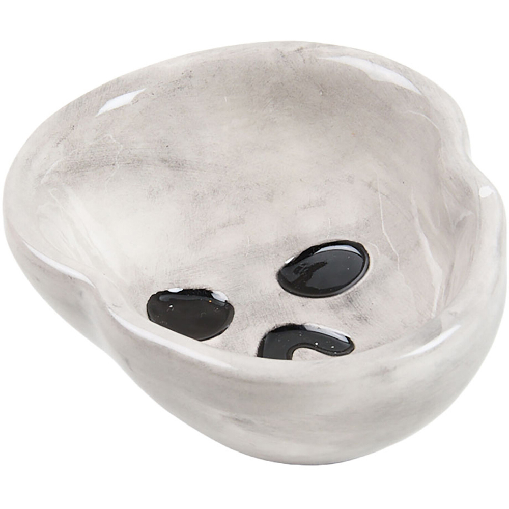 Skeleton Serving Plate with Bowl Black Image 4