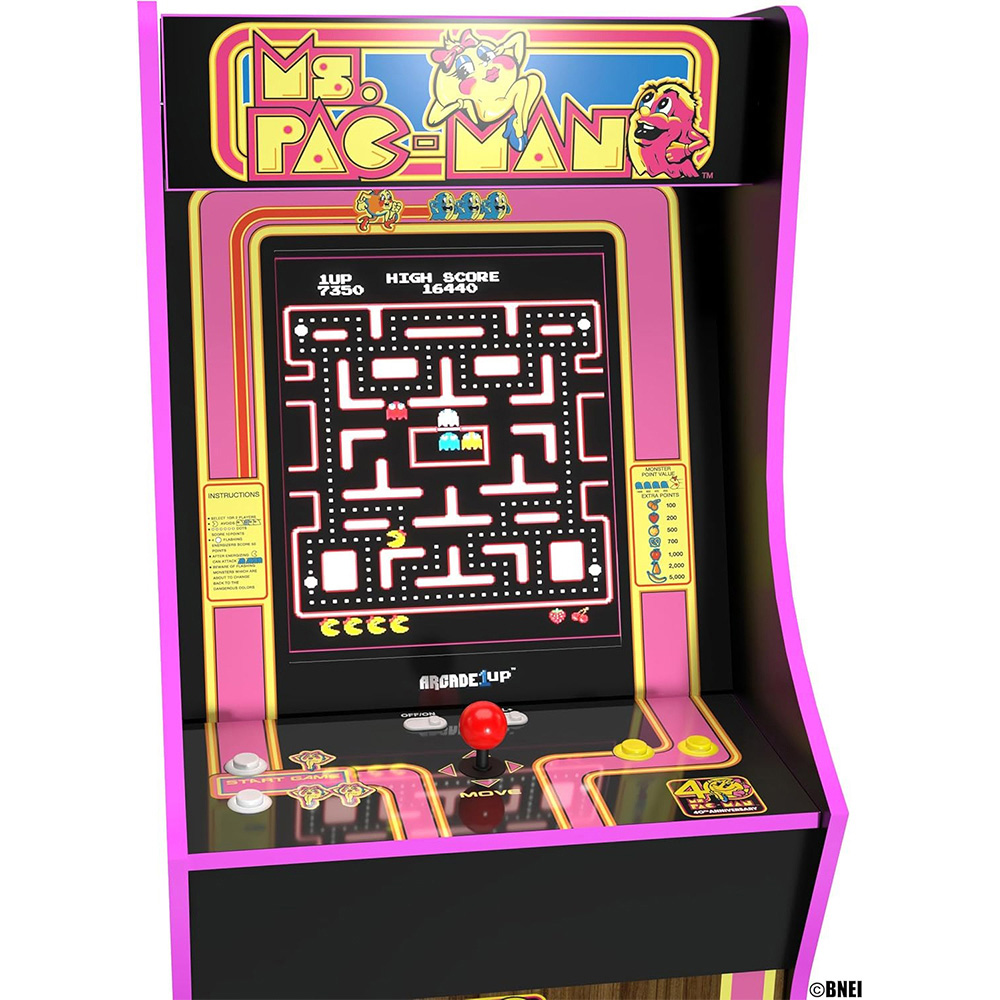 Arcade1Up Ms. Pac-Man 40th Anniversary Arcade Machine Image 8