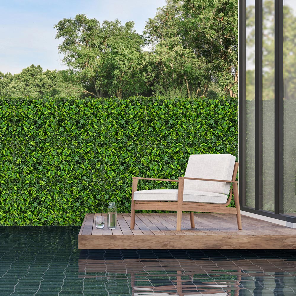 Costway 1.6 x 1.6ft Artificial Grass Wall Panels 12 Pack Image 1