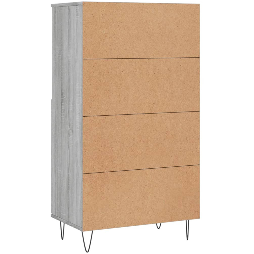 vidaXL 2 Door 2 Shelf Grey Sonoma Highboard Image 8
