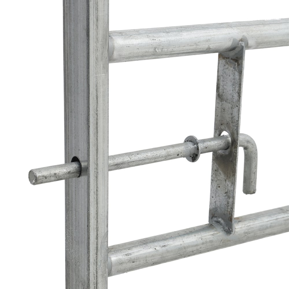 Living and Home 7 Bar Half Mesh Galvanised Metal Multipurpose 12ft Field Gate Image 3