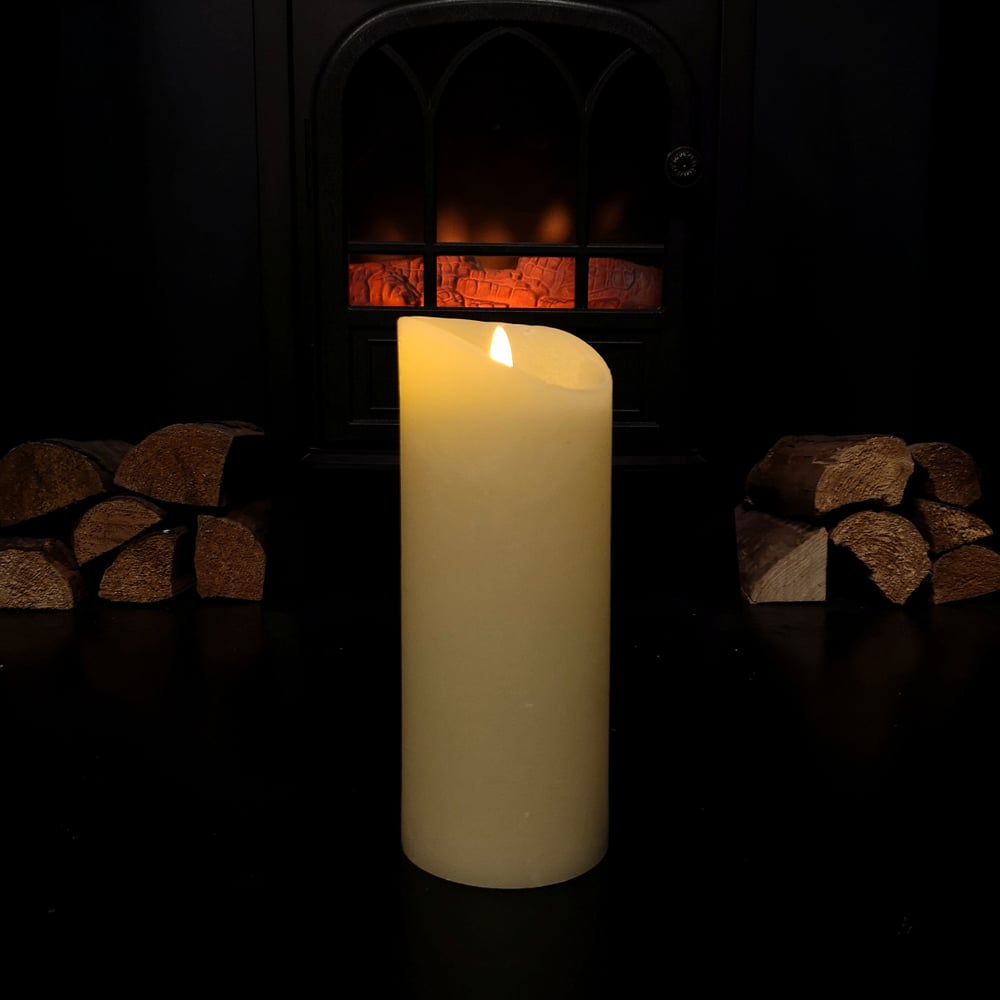 Samuel Alexander Warm White LED Flickering Candle with Timer Image 6