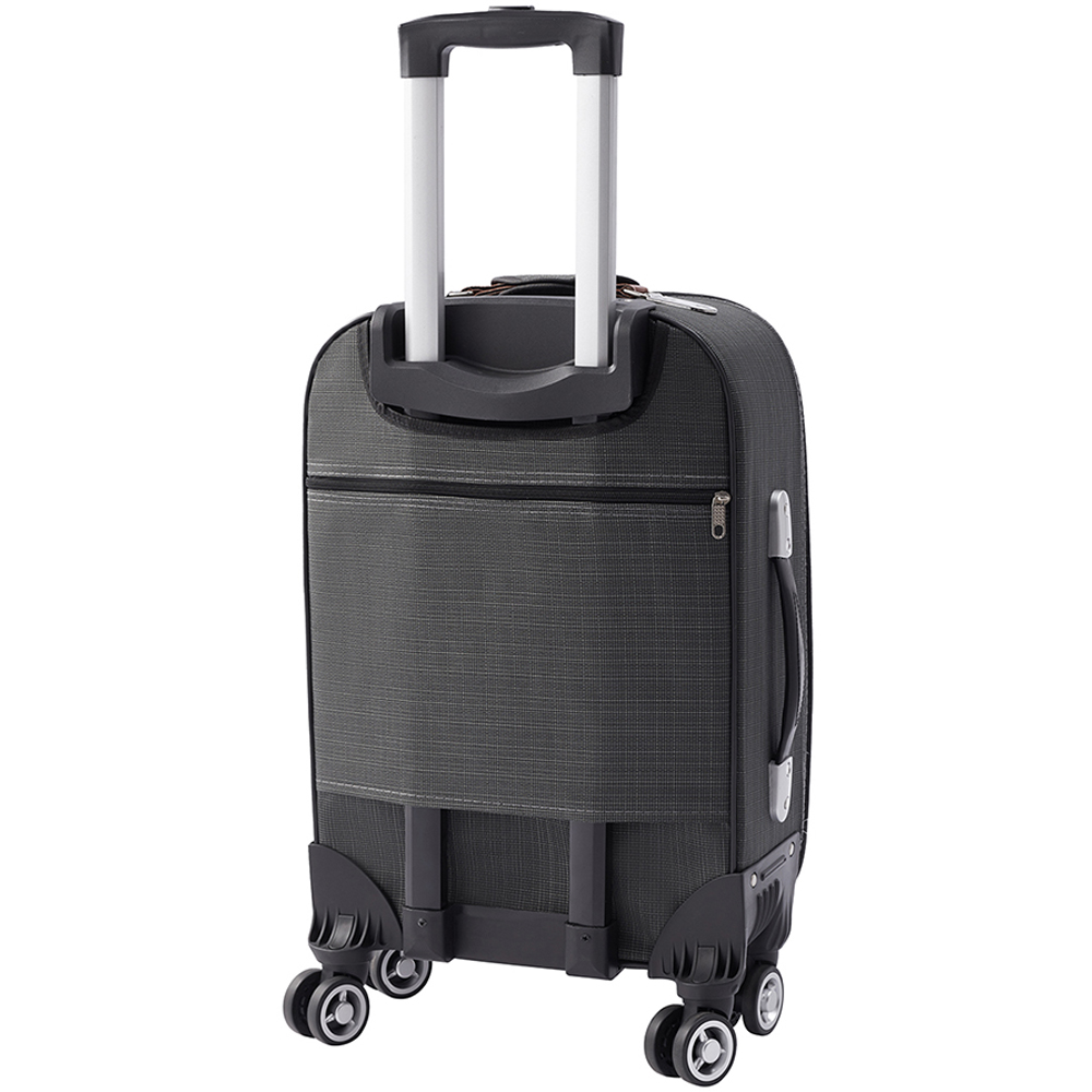 H&O Direct 20inch Grey Softshell Luggage with Combination Lock Image 2