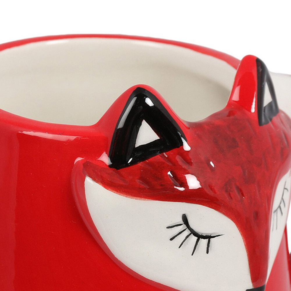3D Fox Mug - Red Image 4