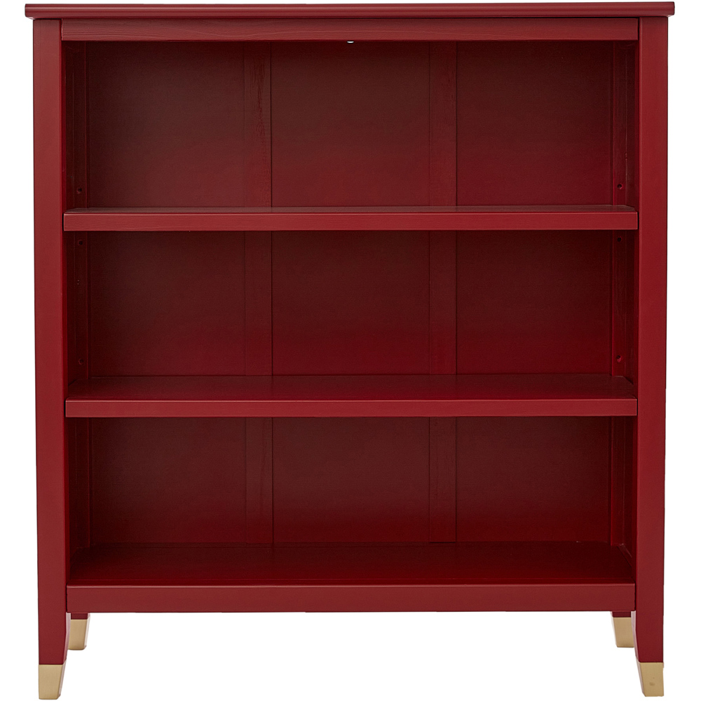 Palazzi 3 Shelves Red Bookcase Image 3