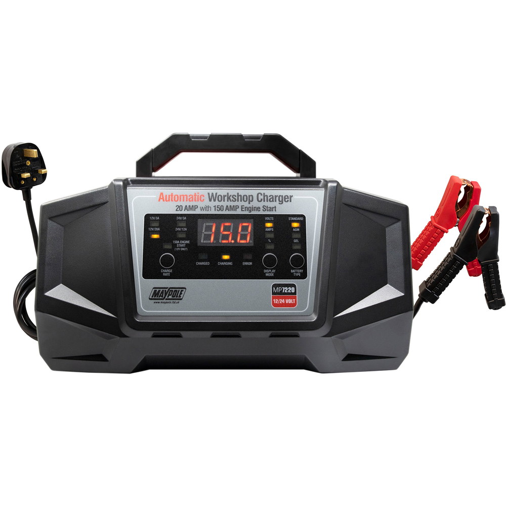 Maypole 150A Automatic Workshop Battery Charger with Engine Start Image 1