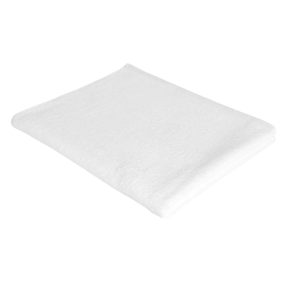 Wilko Functional White Bath Sheet Image 1