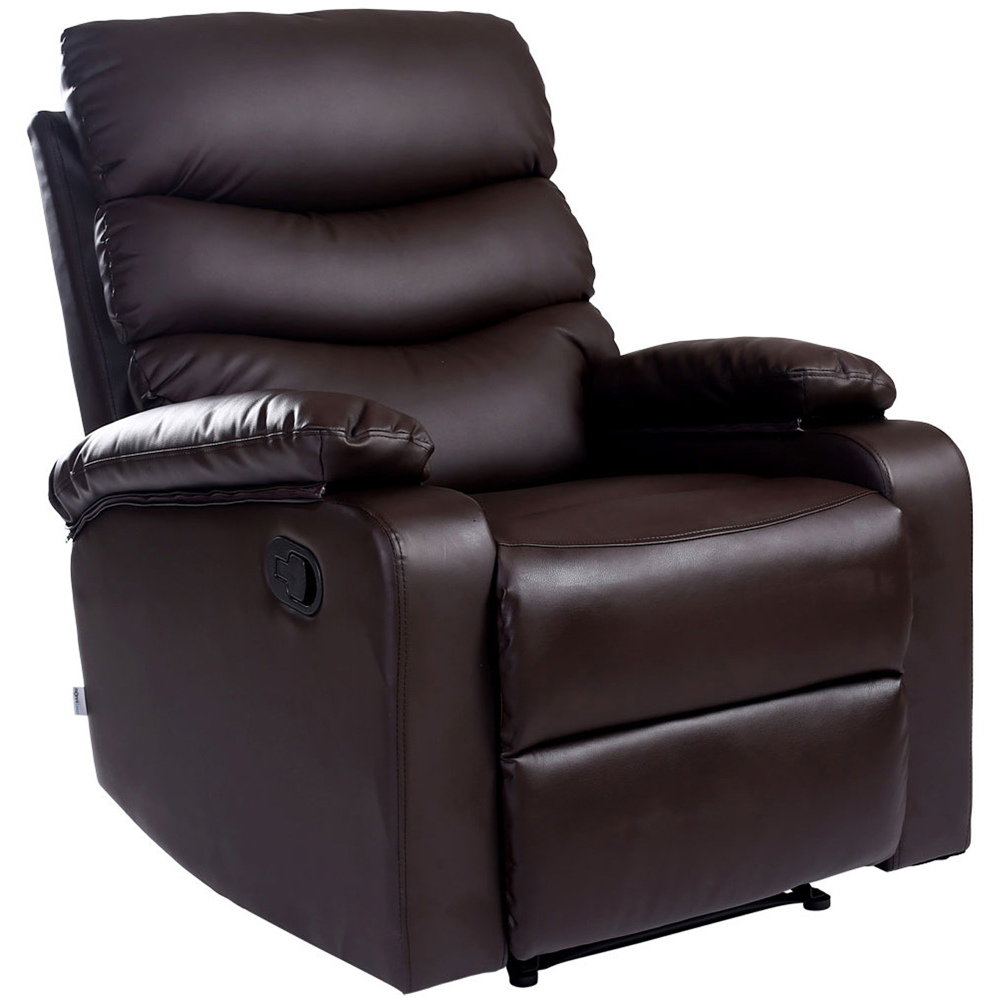 Furniture Online Ashby Brown Leather Recliner Chair Image 2