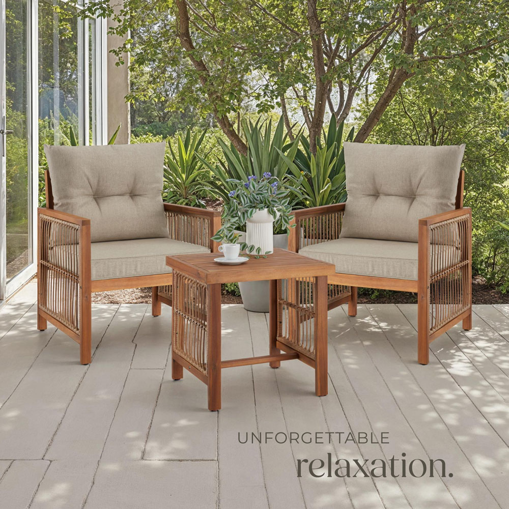 tectake Eivissa 2 Seater Rope Design Garden Furniture Set Image 8