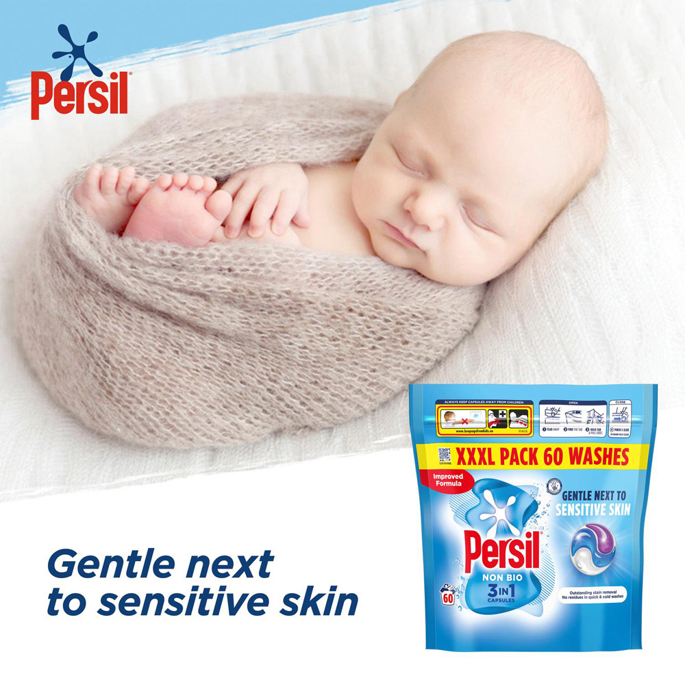 Persil Non Bio Capsules XXL 36 Washes 1.266kg 6 Pack Image 7