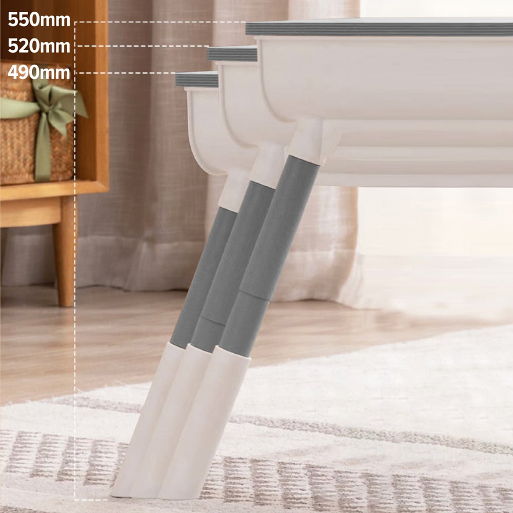 Liberty House Toys White and Grey Adjustable Table and Chair Set Image 8