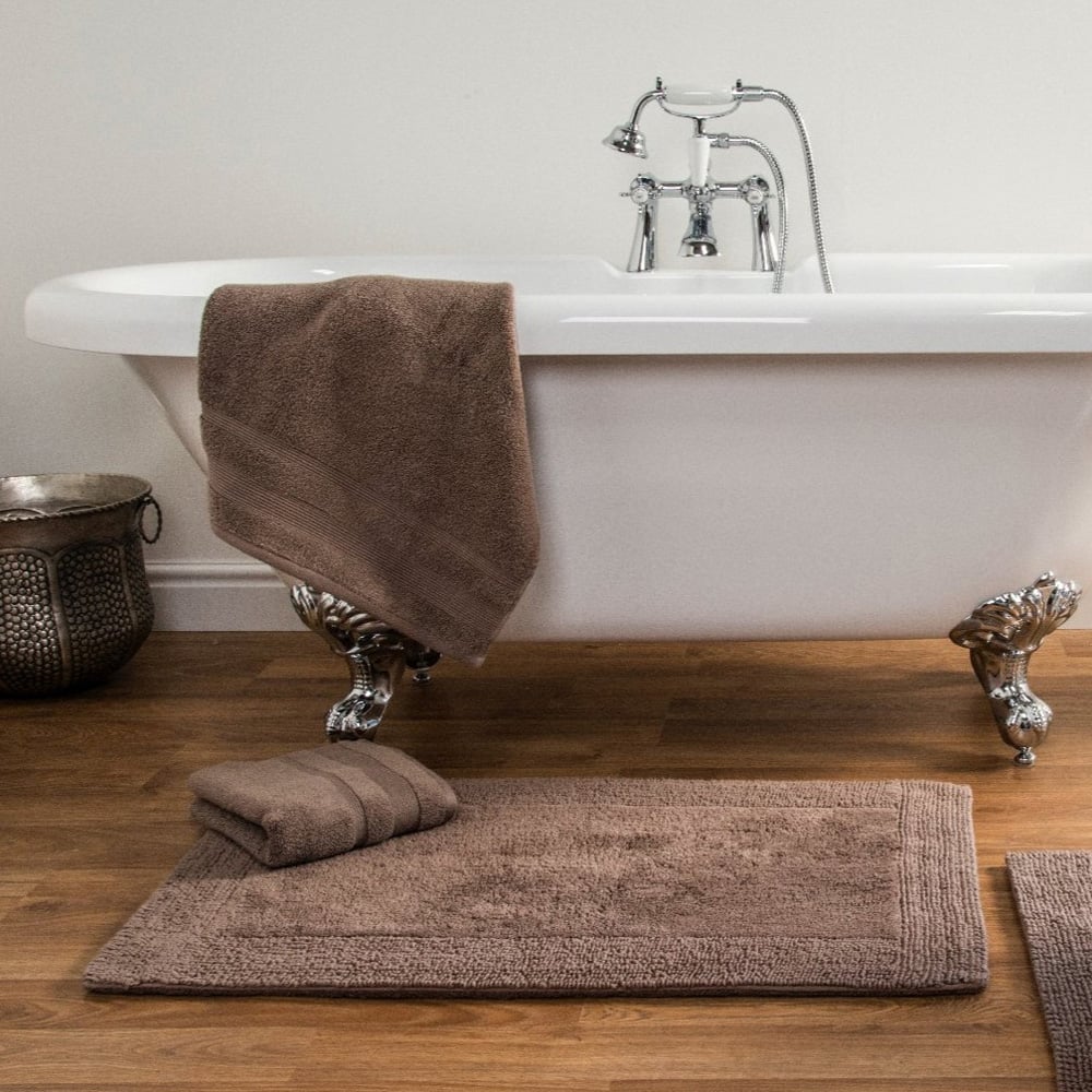 Allure Bath Fashions Elegance Mocha Reversible Bath Mat 53 x 85cm Image 2