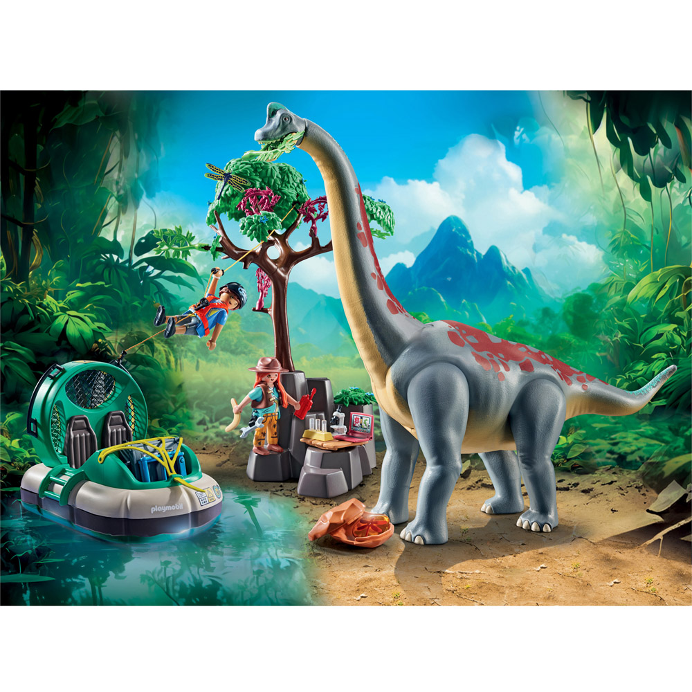 Playmobil Brachiosaurus with Hovercraft Playset Image 5