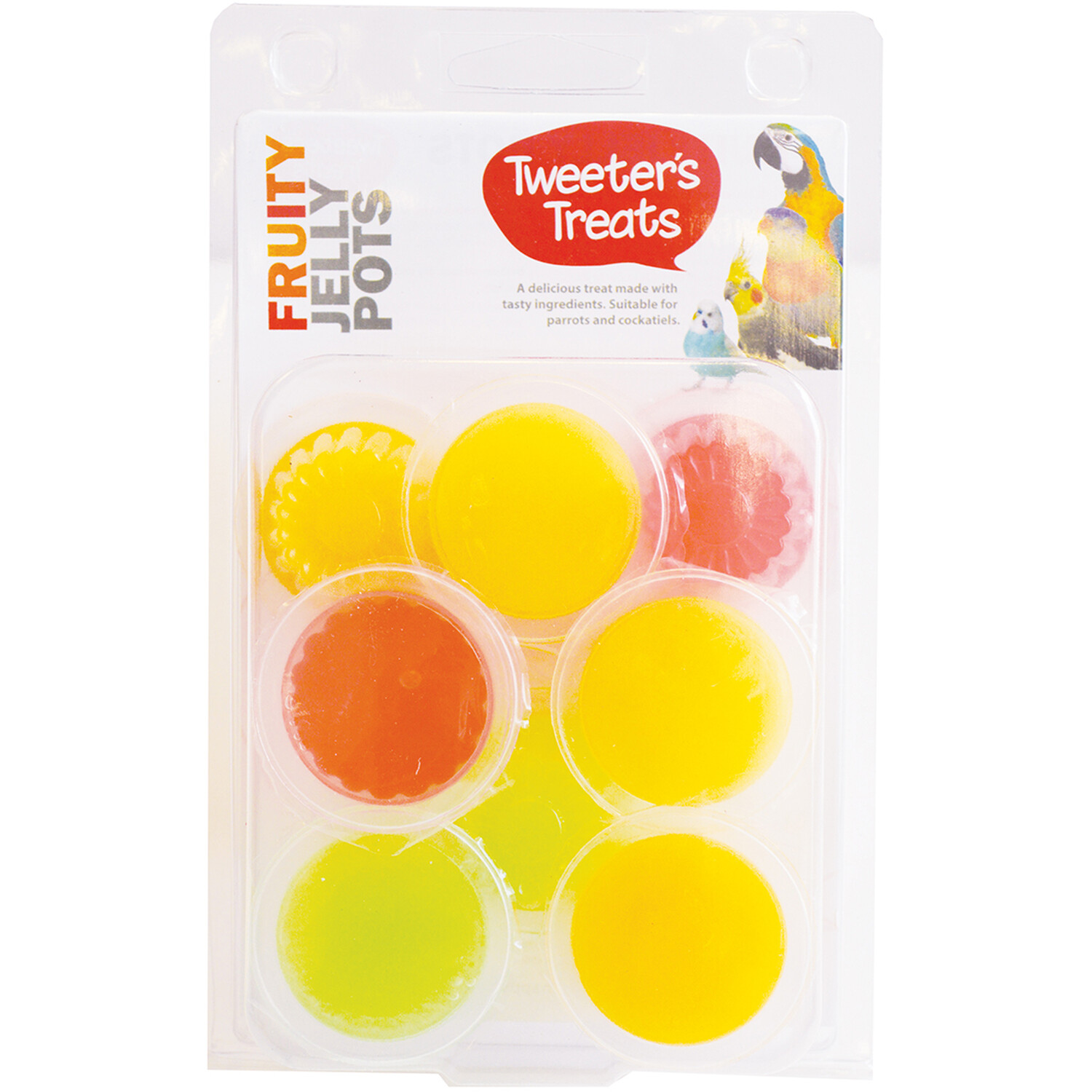 Pack of Eight Tweeters Treats Fruity Jelly Pots Image