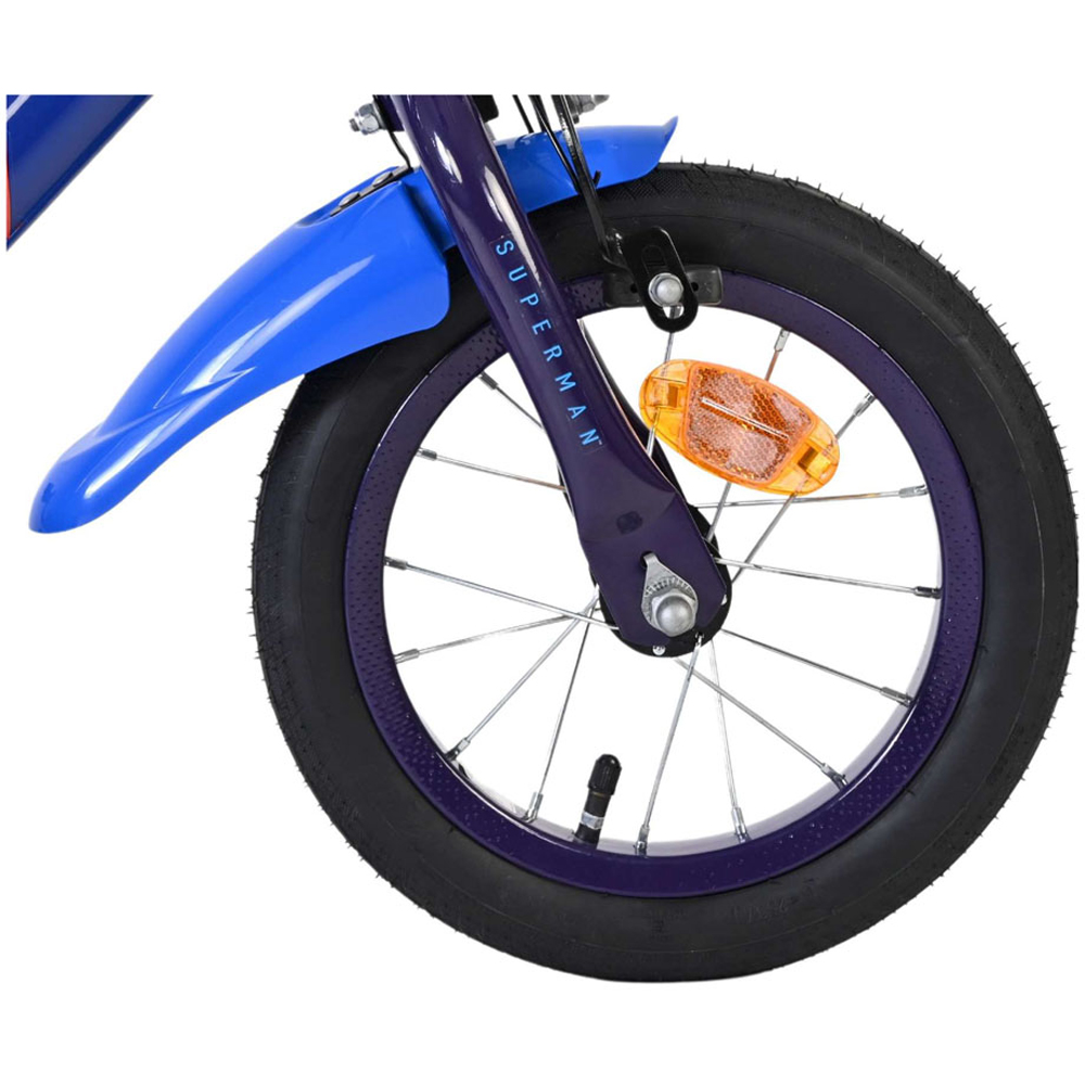 Volare DC Comics Superman Kids 12 inch Multicolour Bike with Stabilisers Image 8
