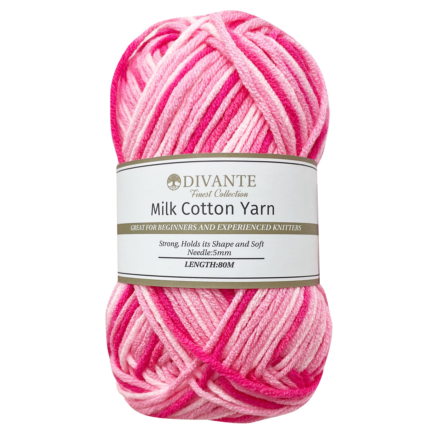 Divante Multicoloured Milk Cotton Yarn 50g 6 Pack Image 3