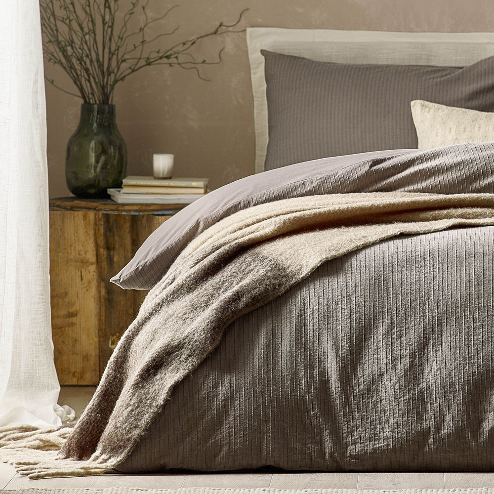 Yard Malton Single Mole Stripe Duvet Set Image 4