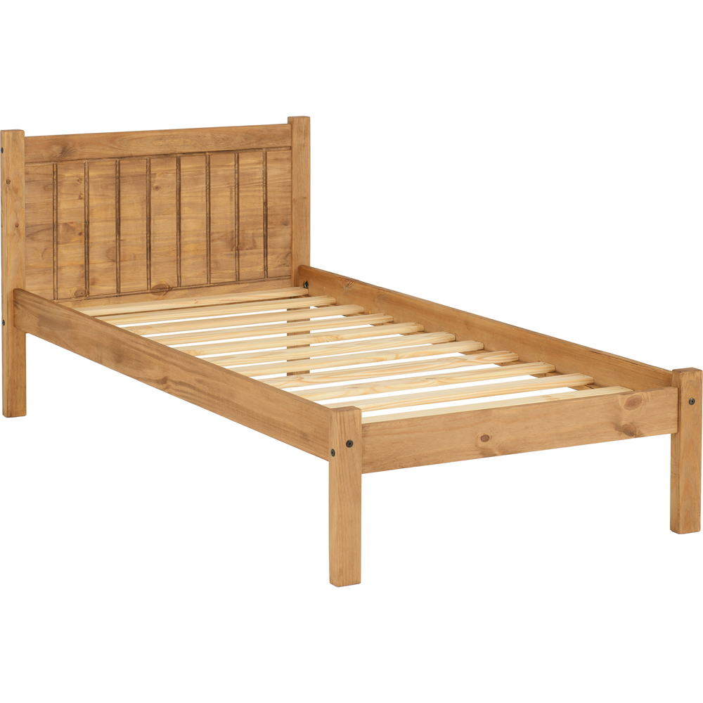Seconique Maya Single Distressed Waxed Pine Bed Image 2