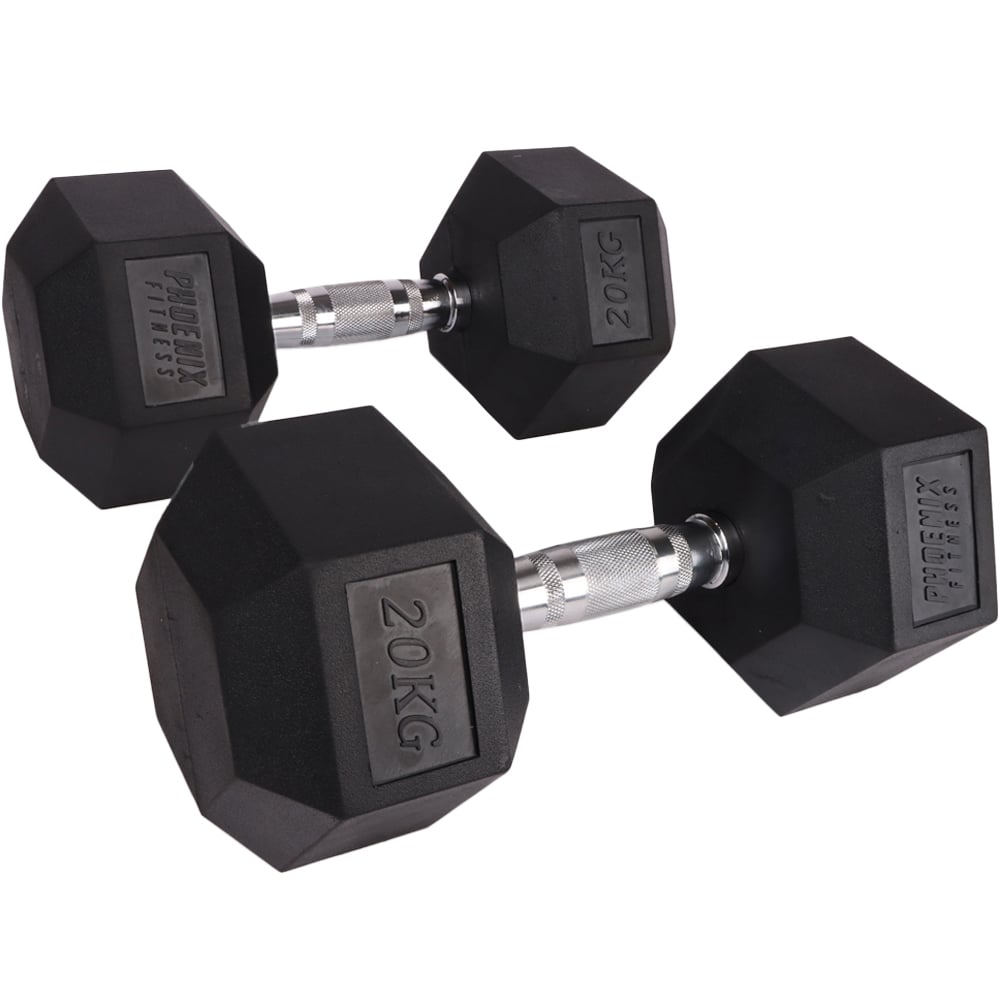 Phoenix Hexagonal Dumbbell Pair 20kg Image 1