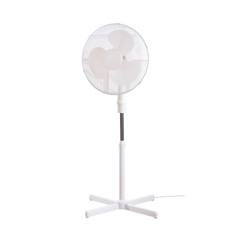 Fine Elements Stand Fan White 16 Inch Image 1