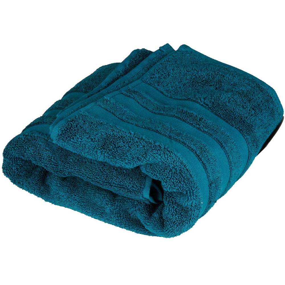 Turkish Cotton Teal Bath Towel Image
