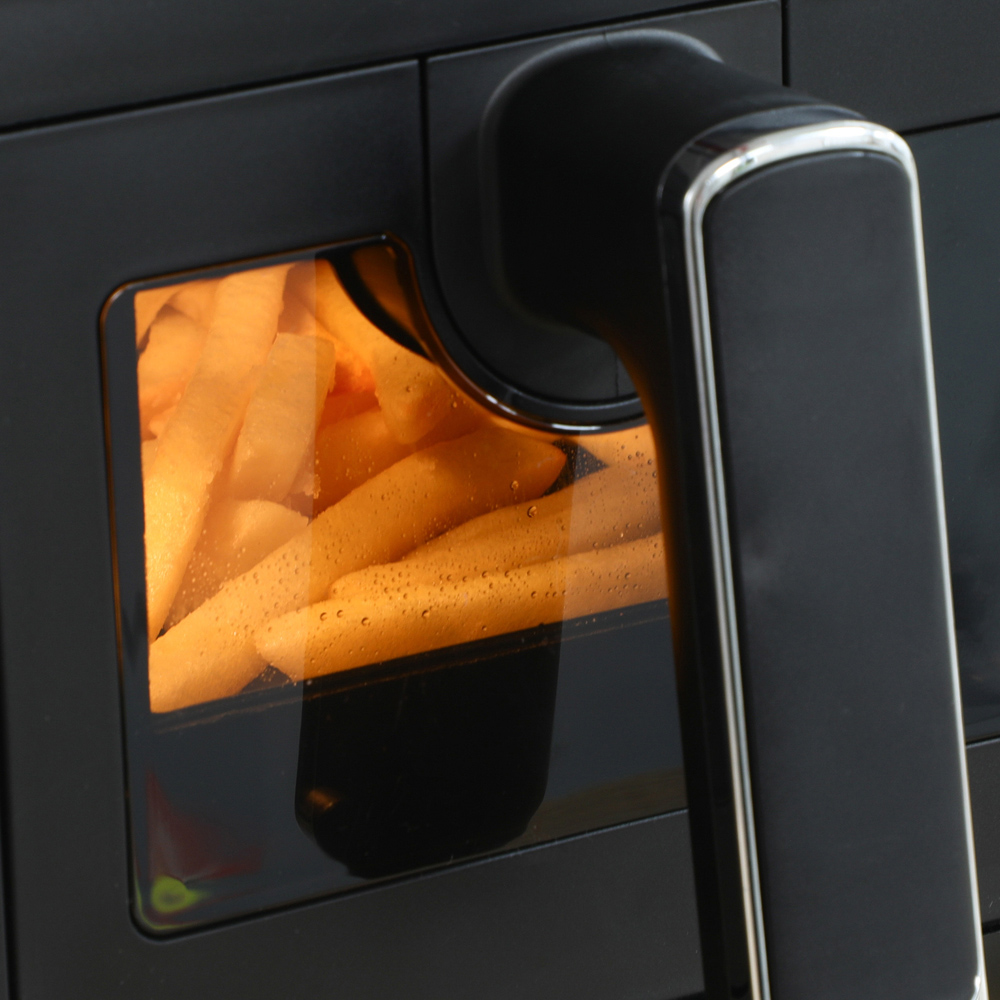 HOMCOM 800-166V70BK Black 8L Double Basket Air Fryer Image 4