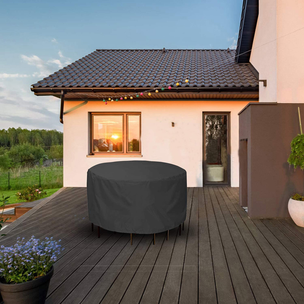 Furniture One 600D Oxford Fabric Outdoor Round Furniture Cover 180 x 90cm Image 2