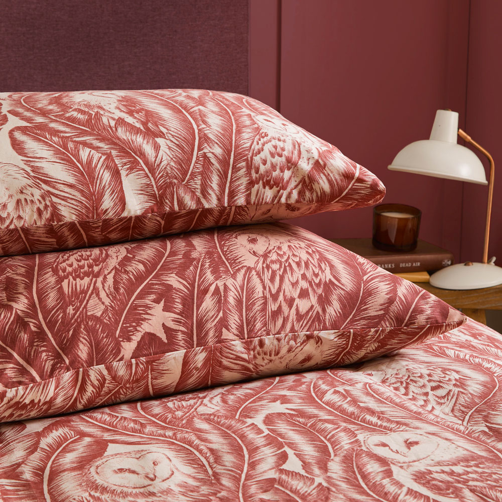 Wylder Albus Heritage Super King Size Redwood Duvet Set Image 3