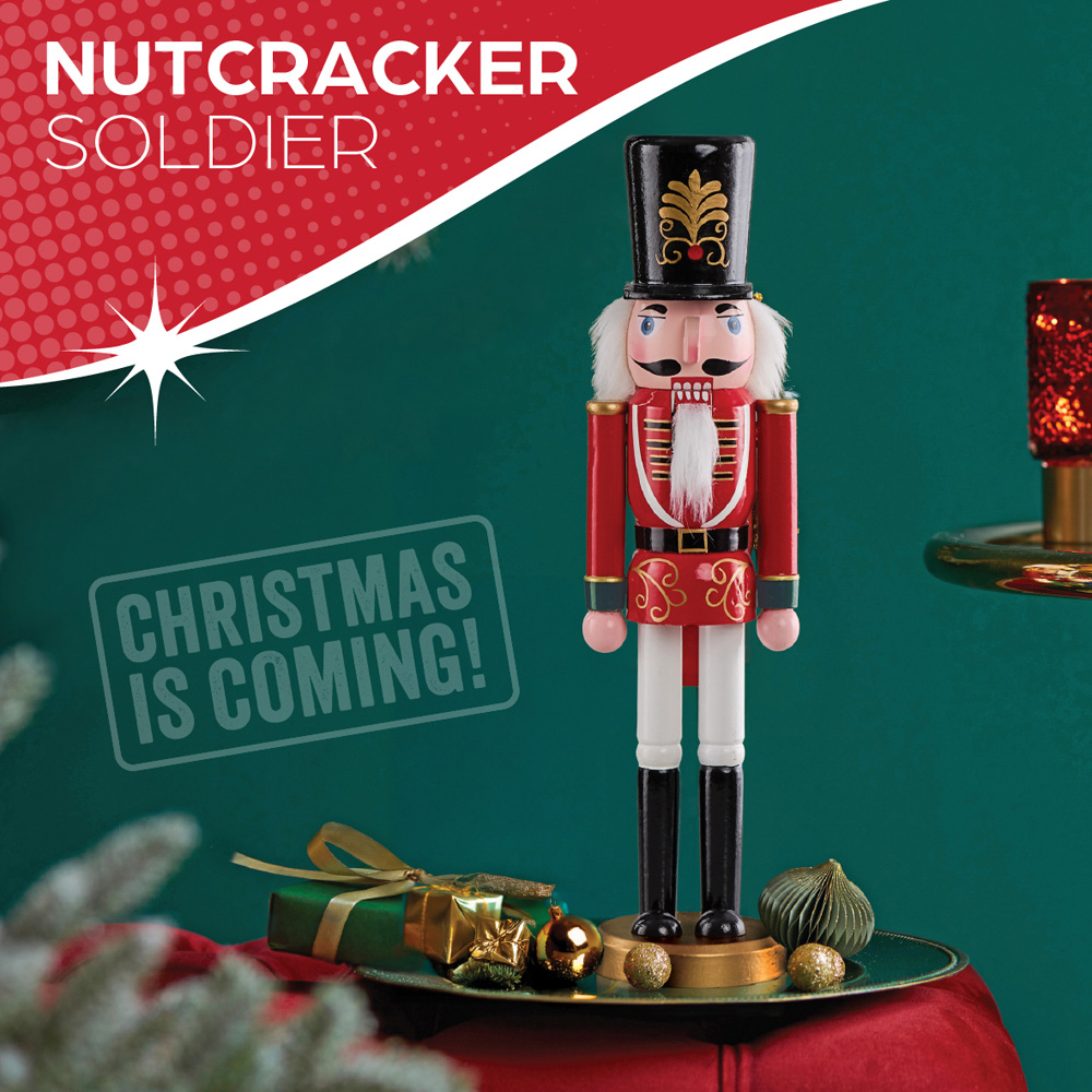 The Christmas Workshop Traditional Wooden Nutcracker 60cm Image 8