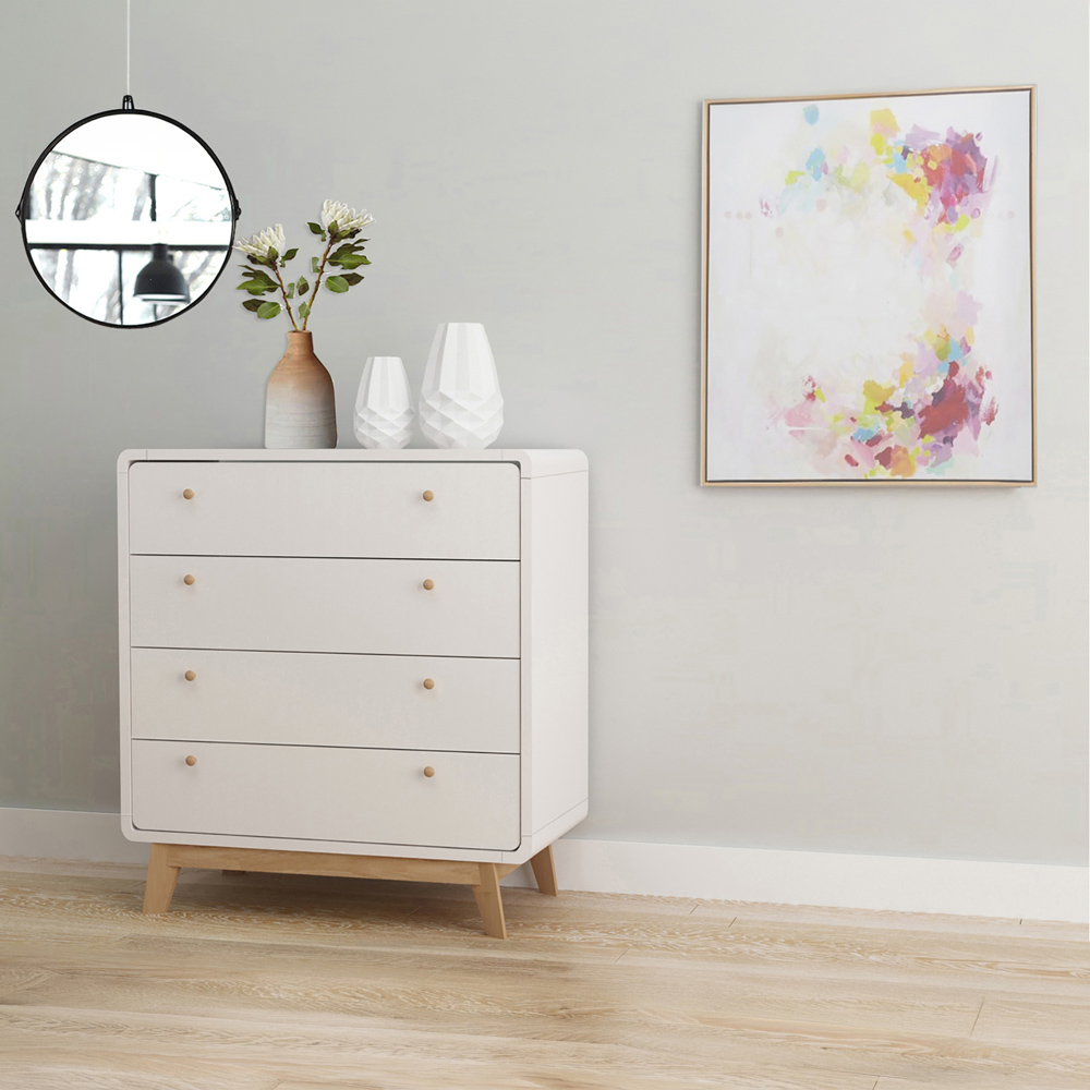 Loft24 Cassie 4 Drawer White Chest of Drawers Image 6