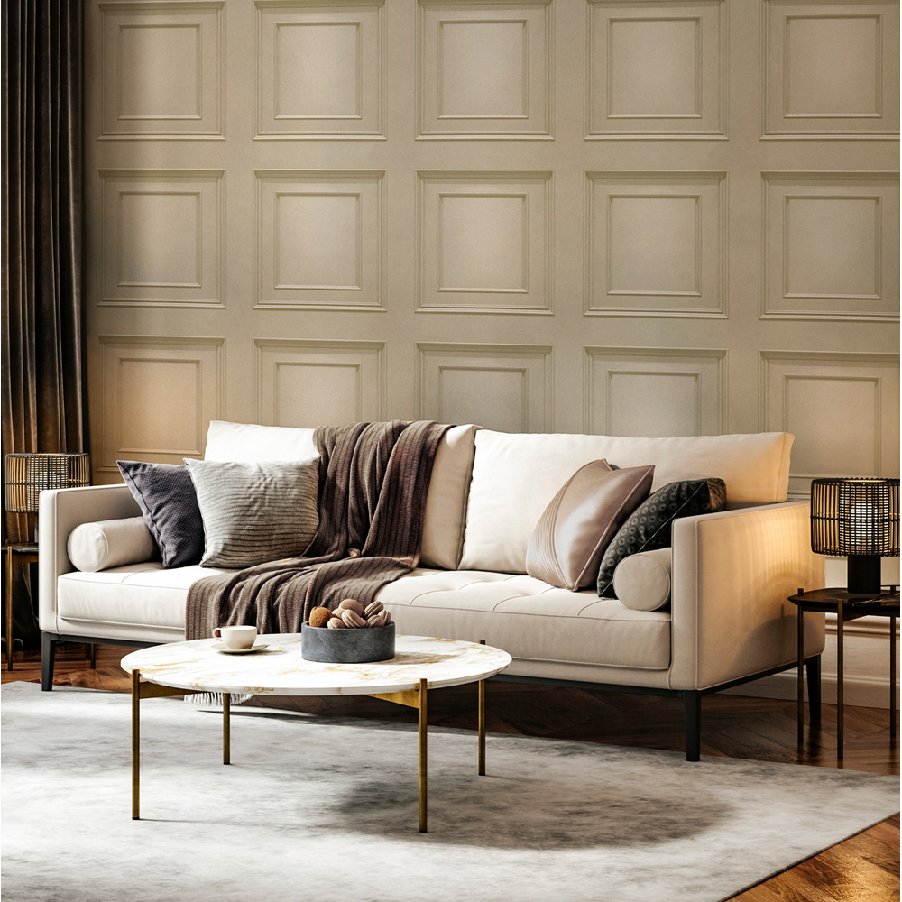 Belgravia Decor Amara Mocha Texture Panel Wallpaper Image 3