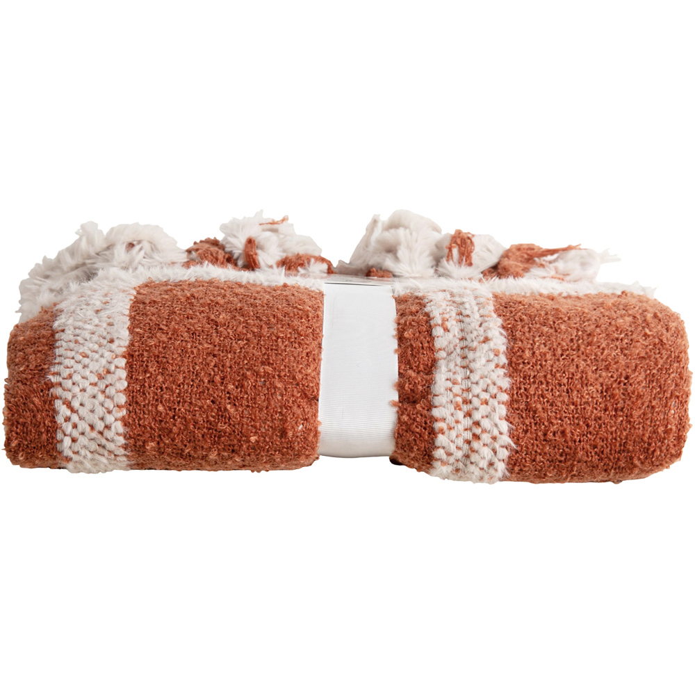 Sansa Checkered Throw Rust Image 3
