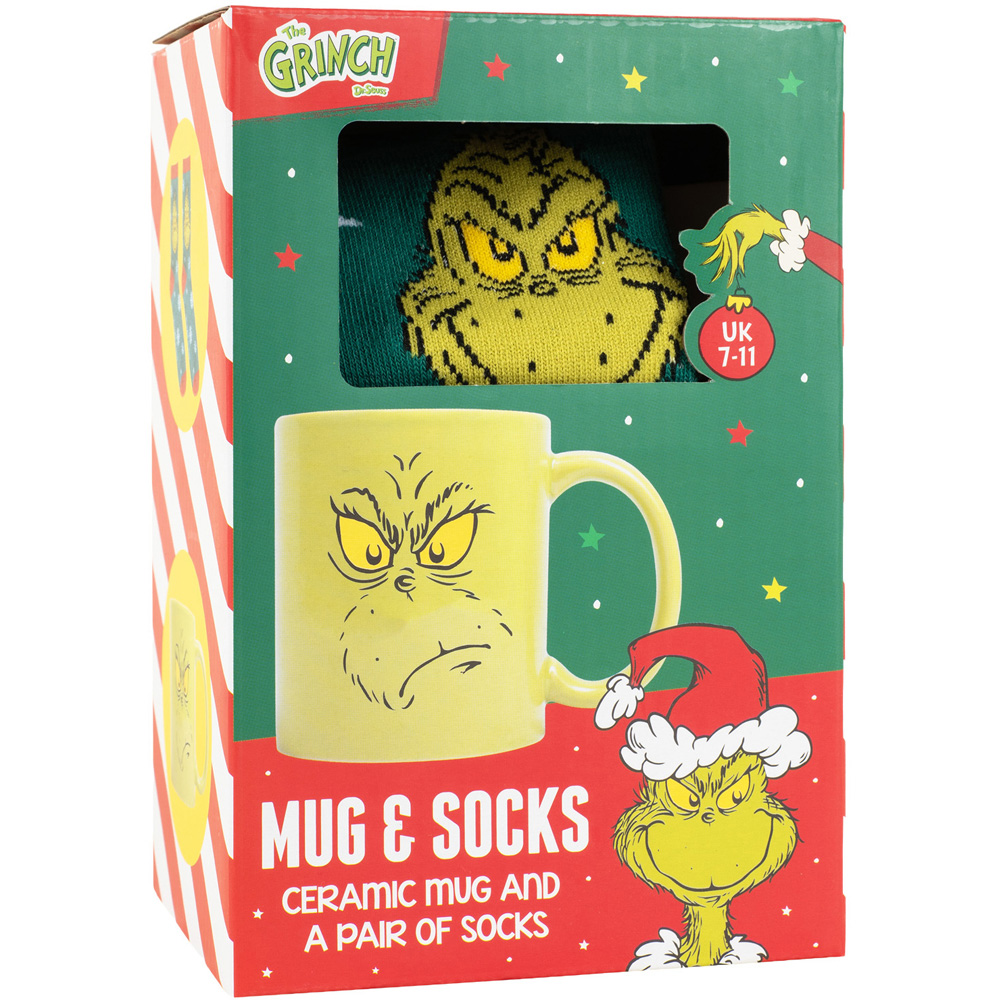 Grinch Mug and Socks Set Image 4