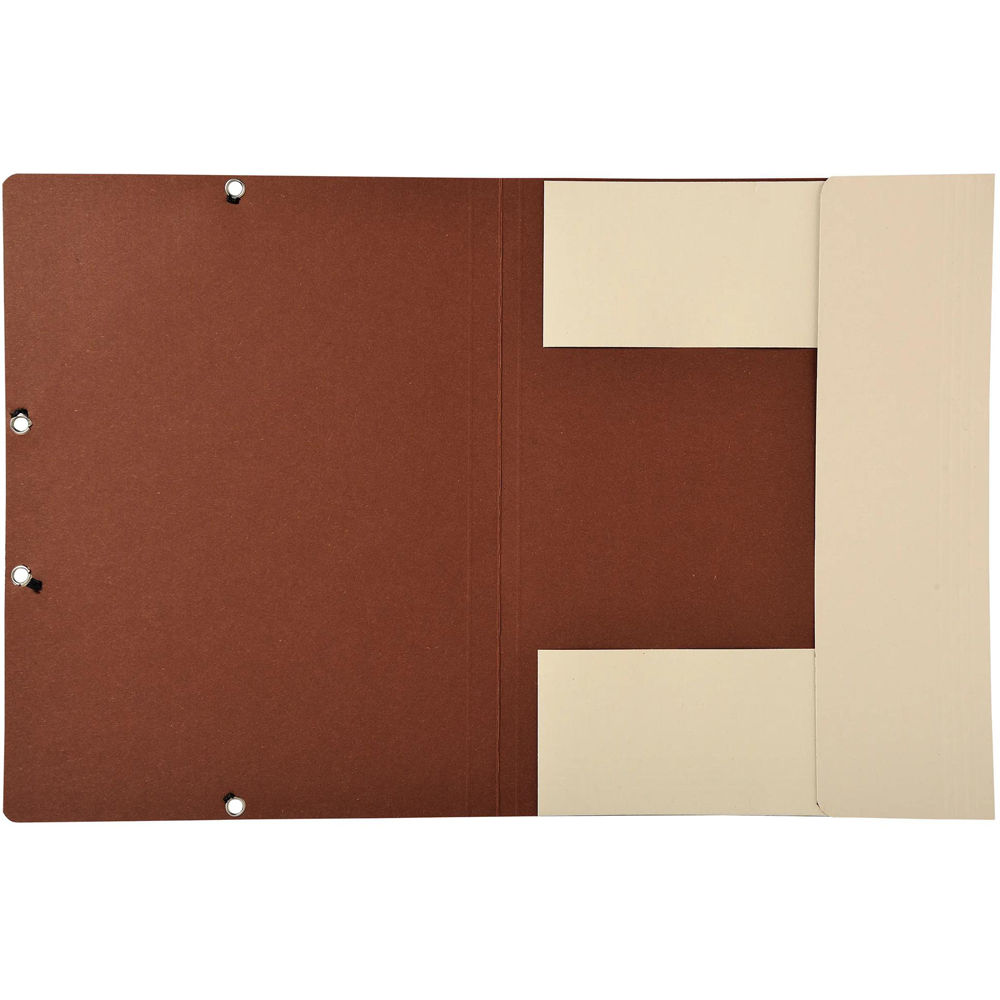 Exacompta Forever A4 Sand Elasticated 3 Flap Folder 25 Pack Image 2