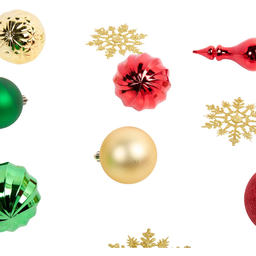 Pack of 80 Timeless Christmas Baubles Image 3